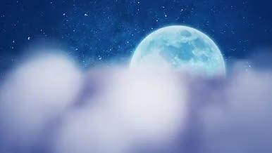 星空氛围背景浓云星光视频的预览图